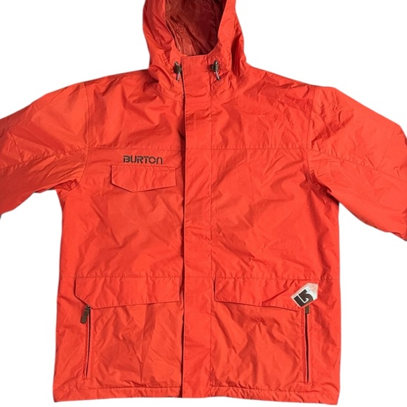 Burton Burnt Orange Dry Ride Ski Snowboard Zip Up Jacket Men’s XL - Picture 2 of 13